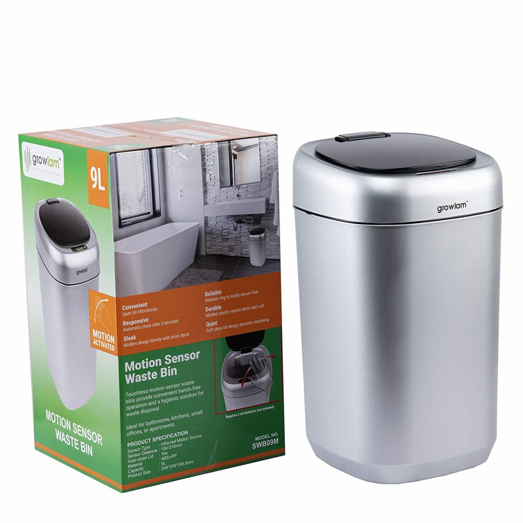 GROWLAM Motion Sensor Waste Bin DigDeco