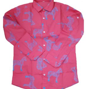 Shirt Red Zebra Boy
